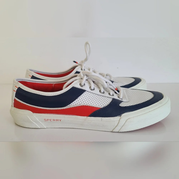 Sperry Women's Soletide Navy/Red Sneakers, STS86220, Size 9 - Picture 6 of 9